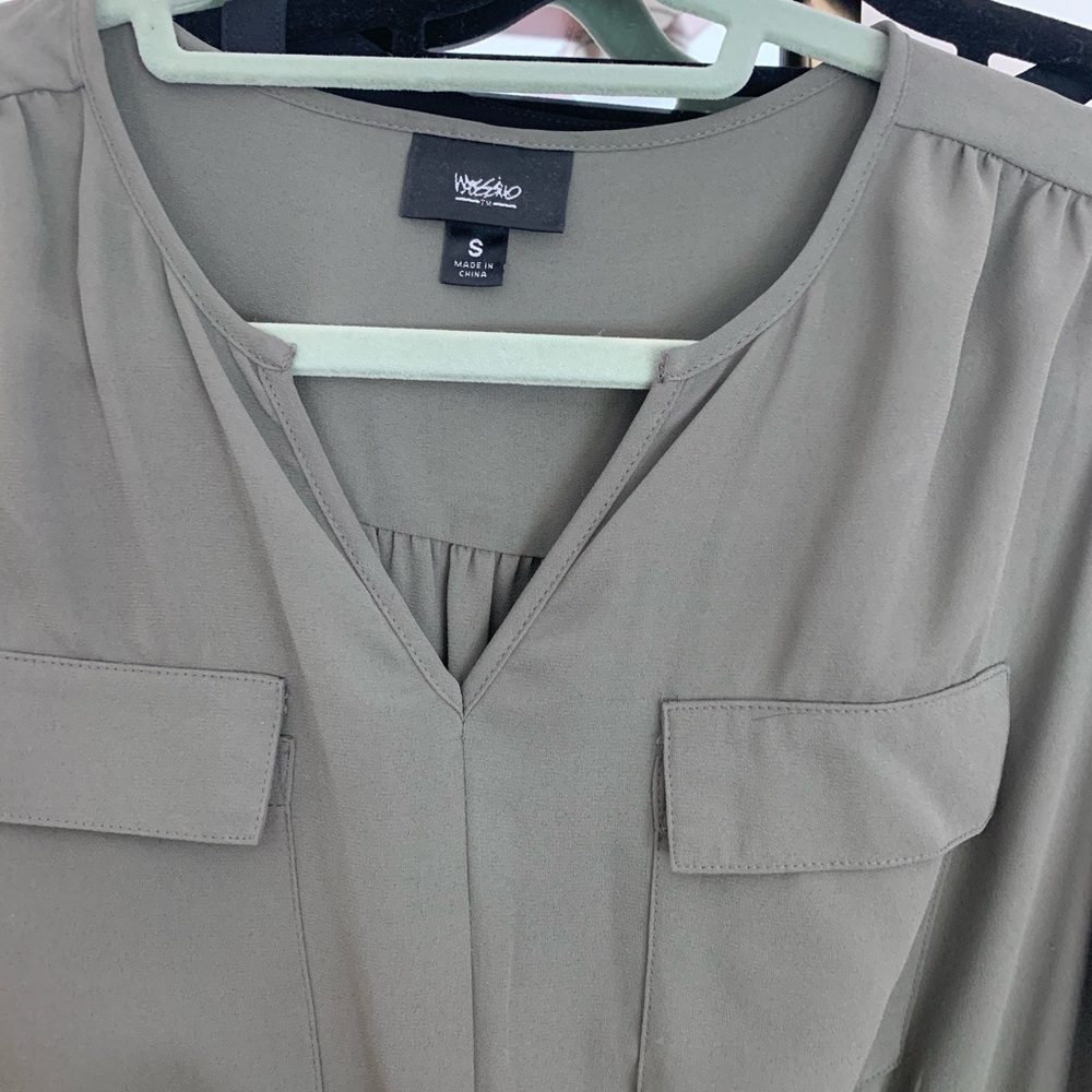 Mossimo Olive Green tie dress Size Small